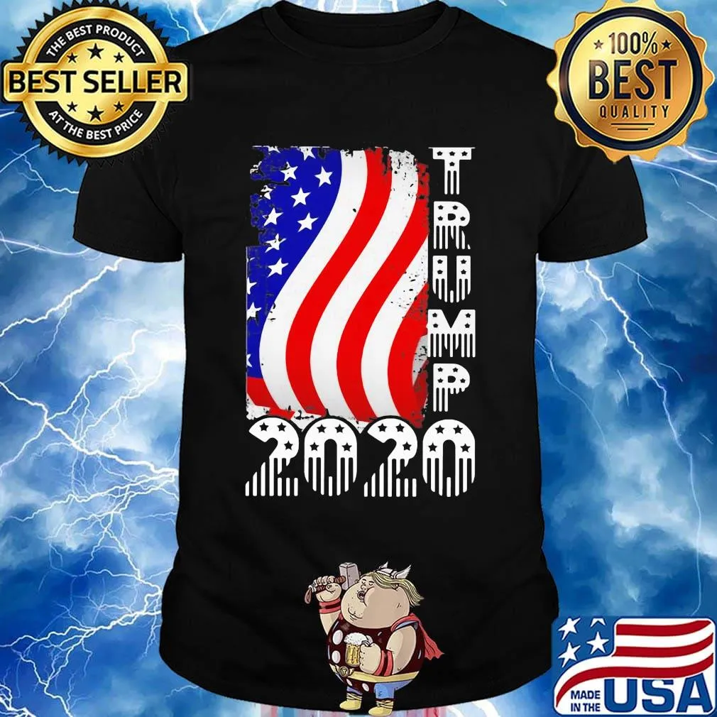 Donald trump 2020 american flag happy independence day shirt
