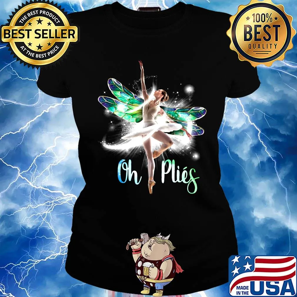 Dragonfly ballet on plies s Ladies tee