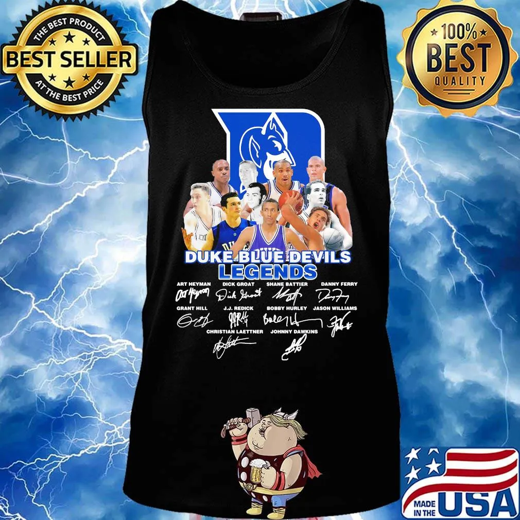 Duke blue devils legends players signatures s Tank top