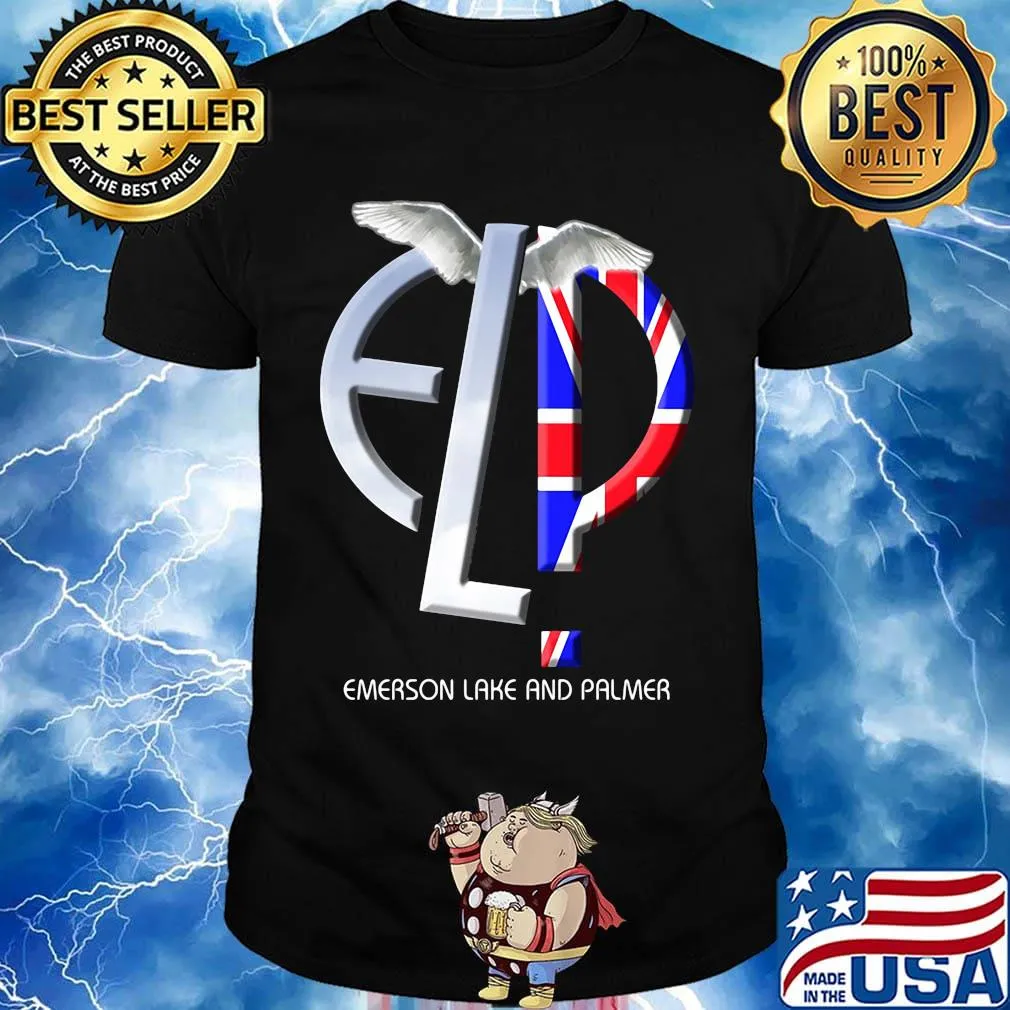 Emerson, lake & palmer band emerson lake and palmer wings shirt