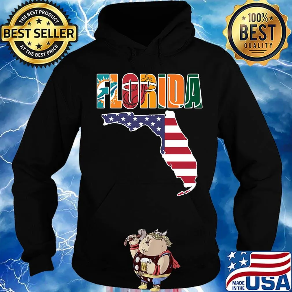 Florida america map happy independence day s Hoodie