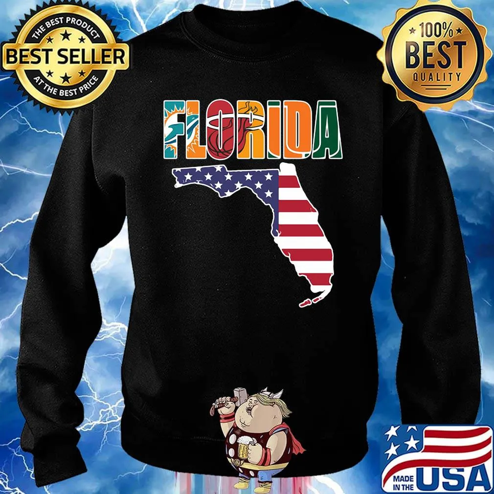 Florida america map happy independence day s Sweater