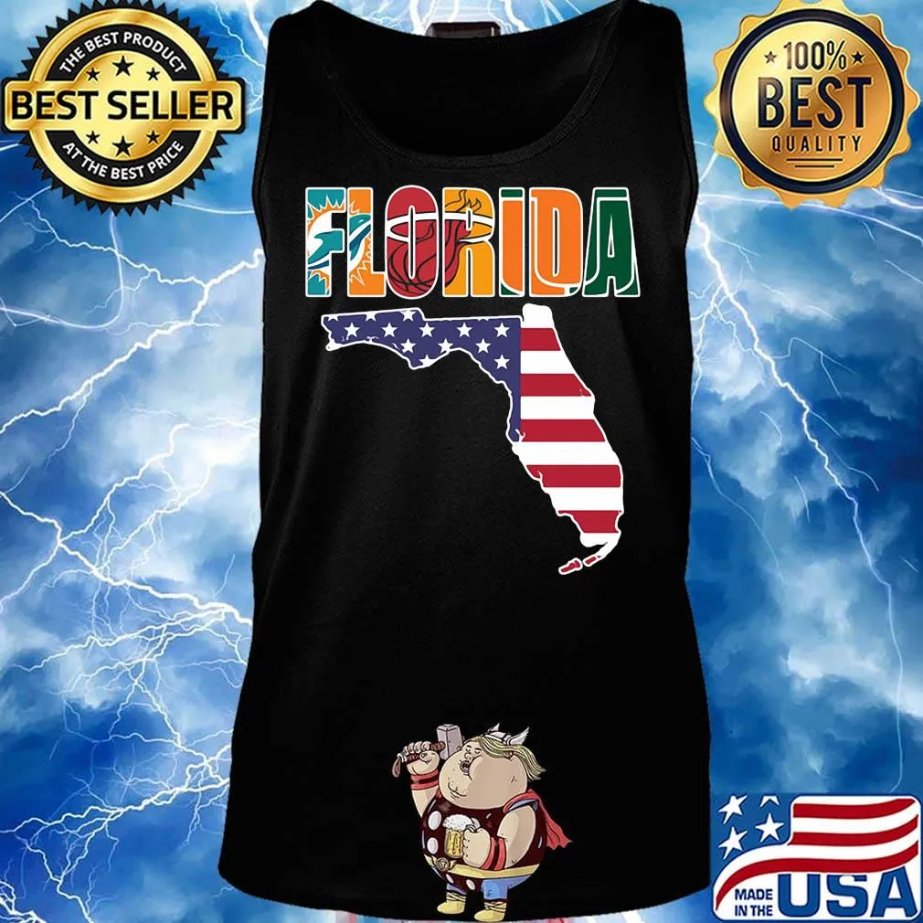 Florida america map happy independence day s Tank top