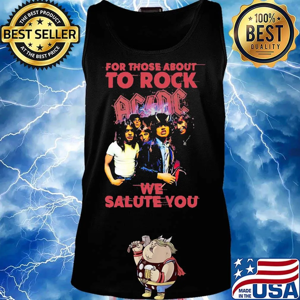 For those about to rock acdc we salute you s Tank top