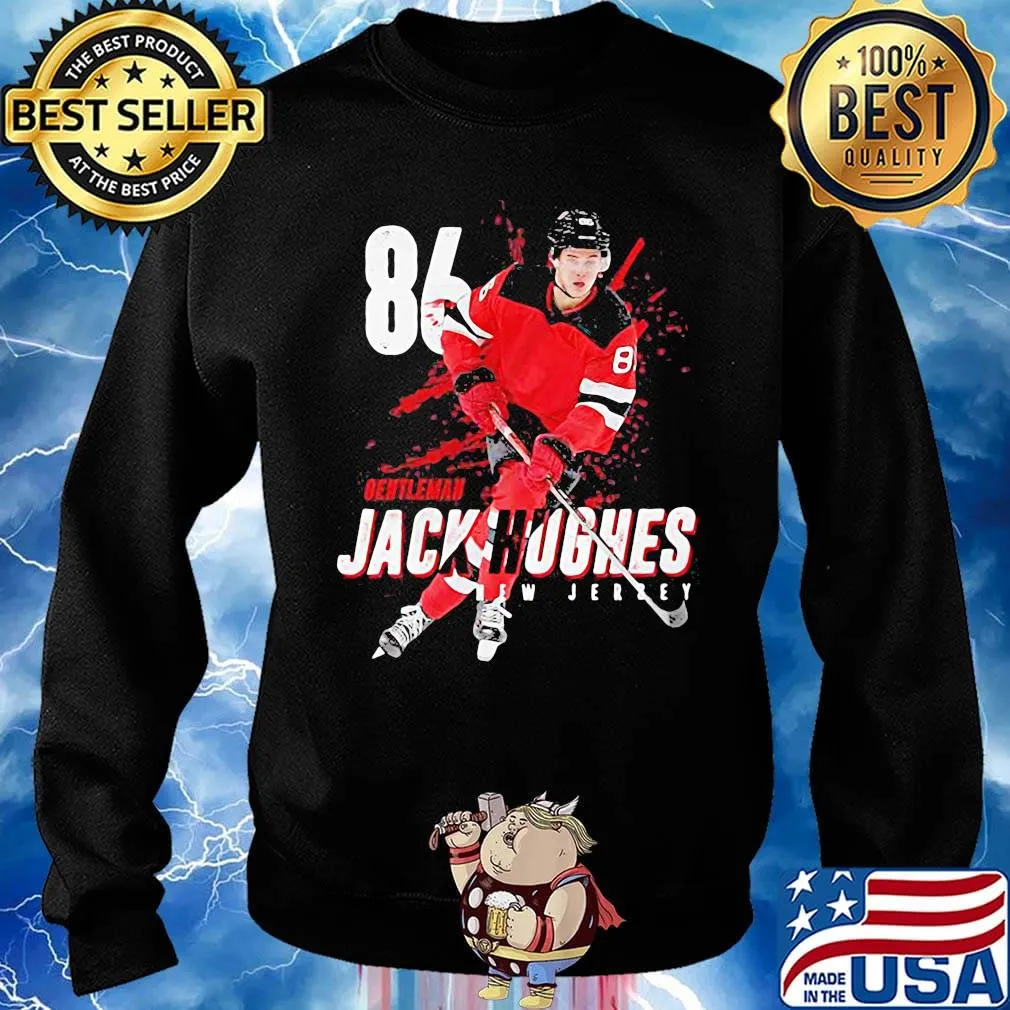 Gentleman jack hughes new jersey 86 s Sweater