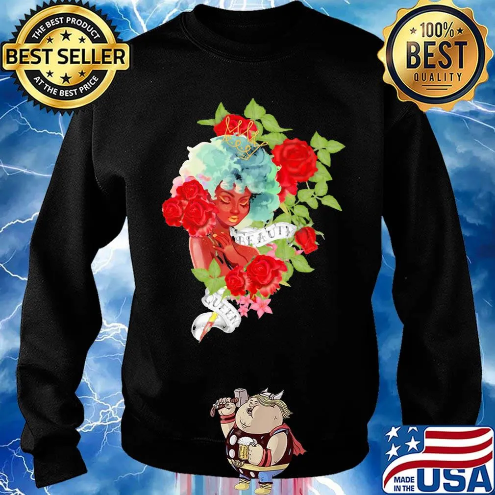Girl roses beauty queen s Sweater