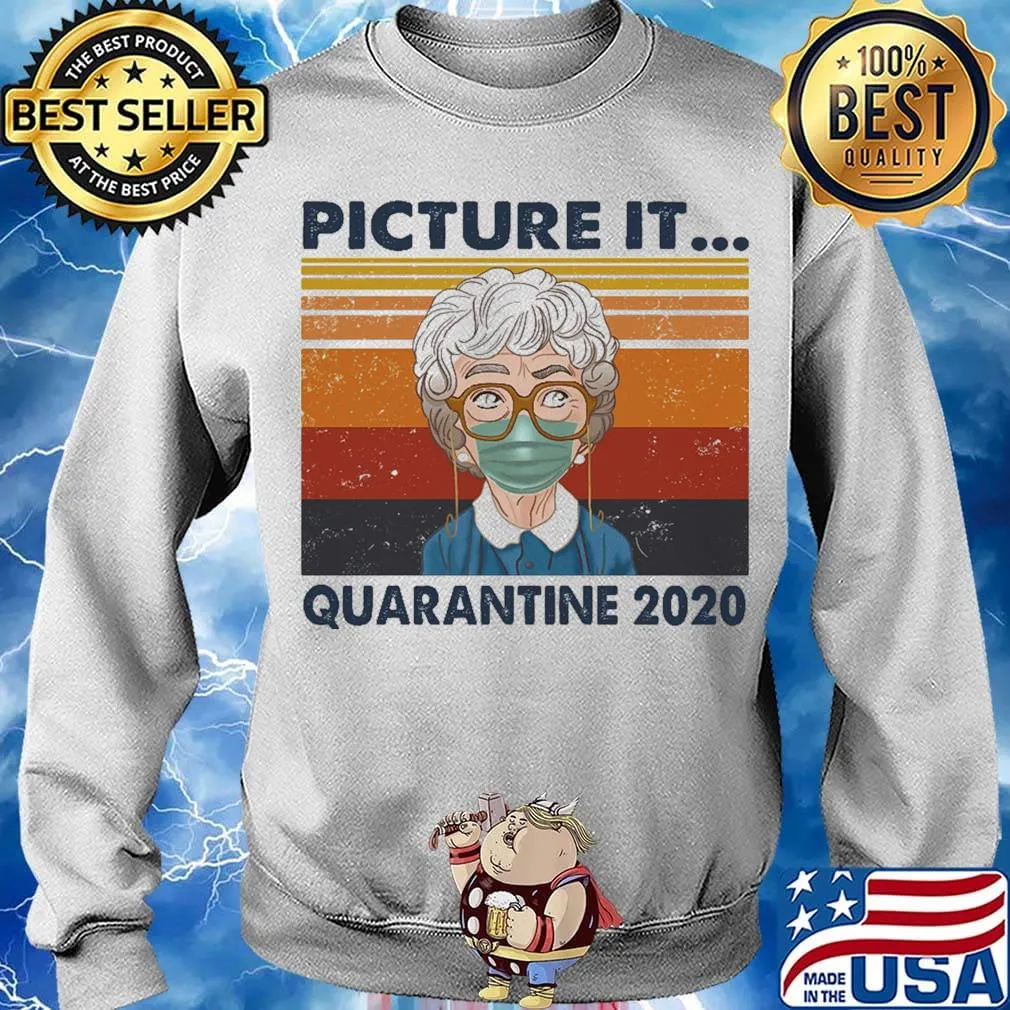 Golden girls mask picture it quarantine 2020 vintage retro s Sweater
