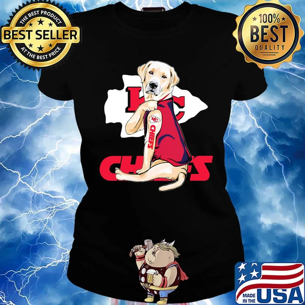 Golden retriever tattoos kansas city chiefs s Ladies tee