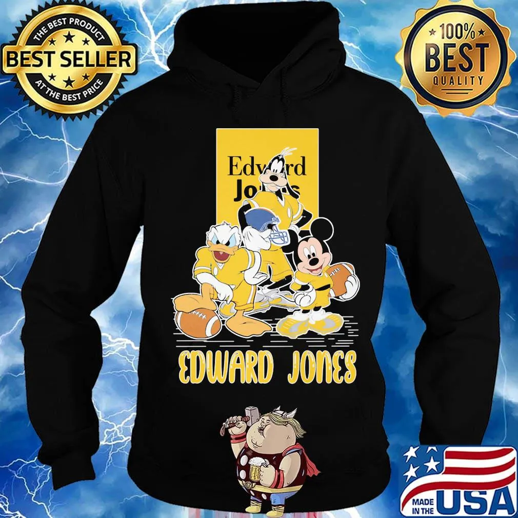 Goofy donald duck and mickey mouse football player edward jones s Hoodie