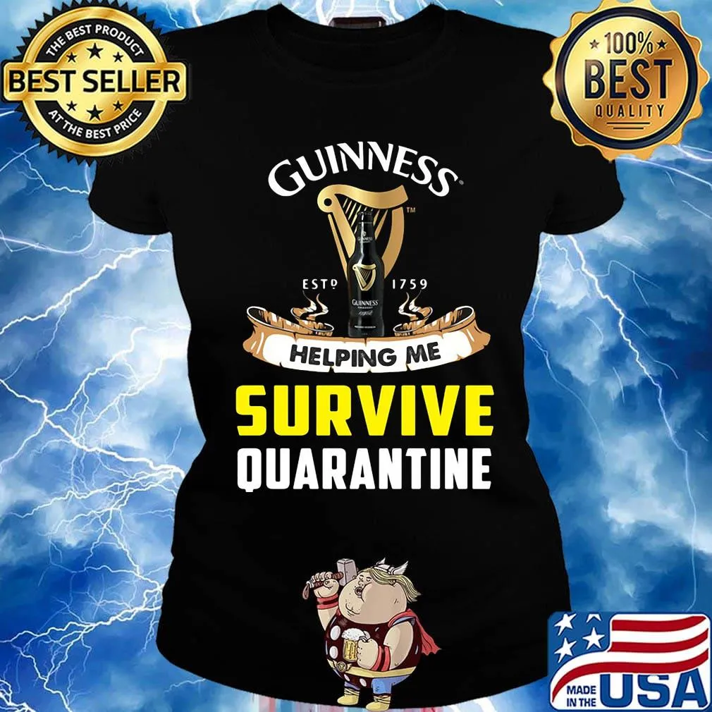 Guinness est 1795 helping me survive quarantine s Ladies tee