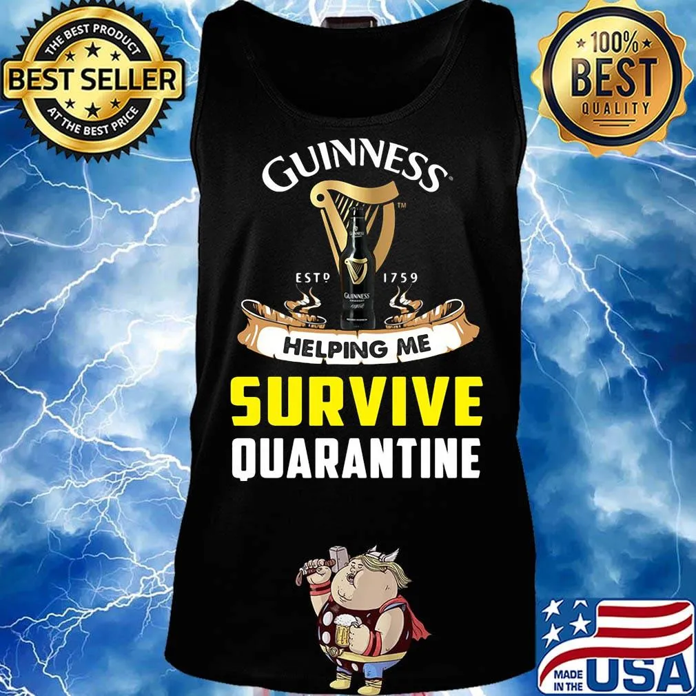 Guinness est 1795 helping me survive quarantine s Tank top