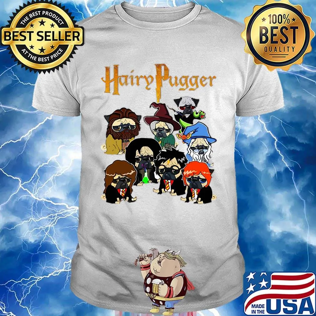 Hairy pugger harry potter shirt