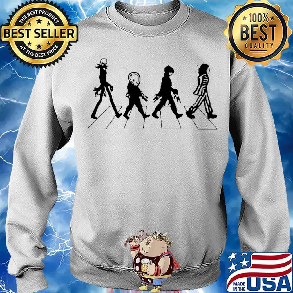 Halloween horror characters abbey road s Sweater