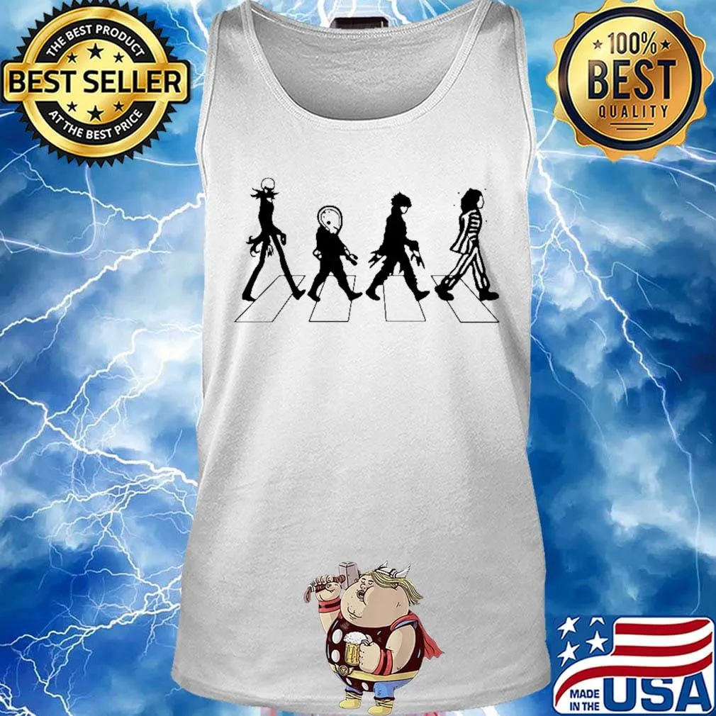 Halloween horror characters abbey road s Tank top