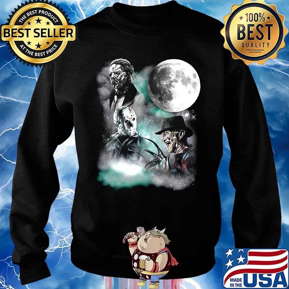 Halloween horror characters moon s Sweater