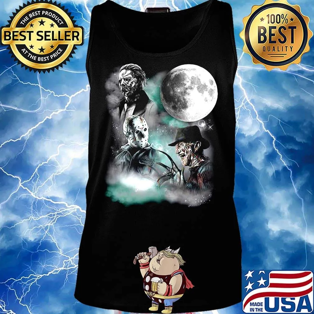 Halloween horror characters moon s Tank top
