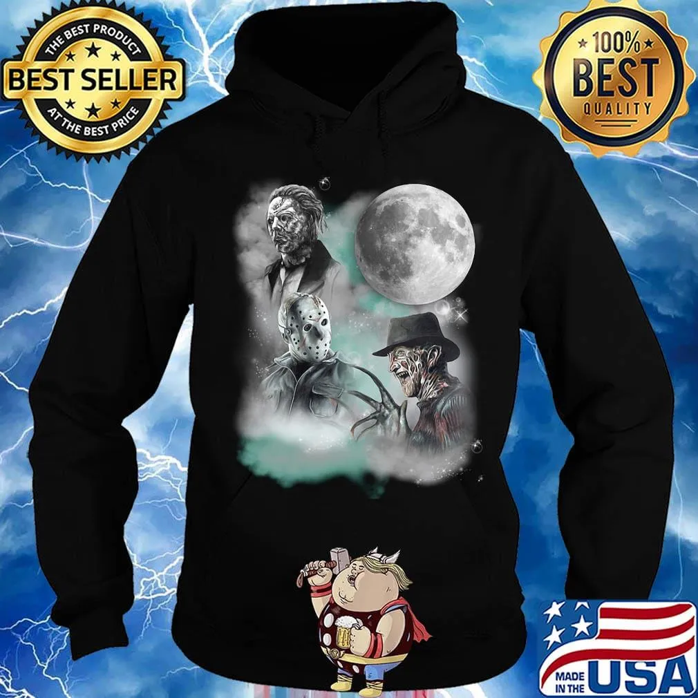 Halloween horror characters moon star s Hoodie
