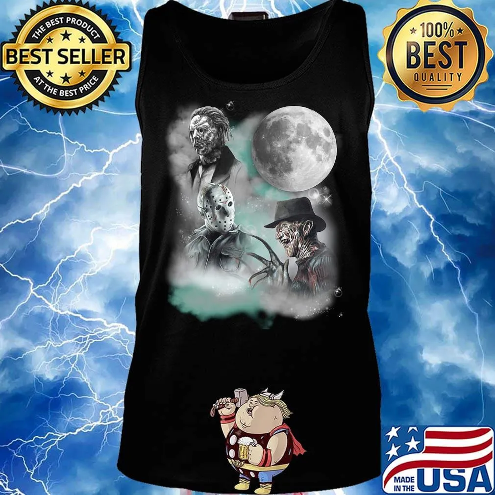 Halloween horror characters moon star s Tank top