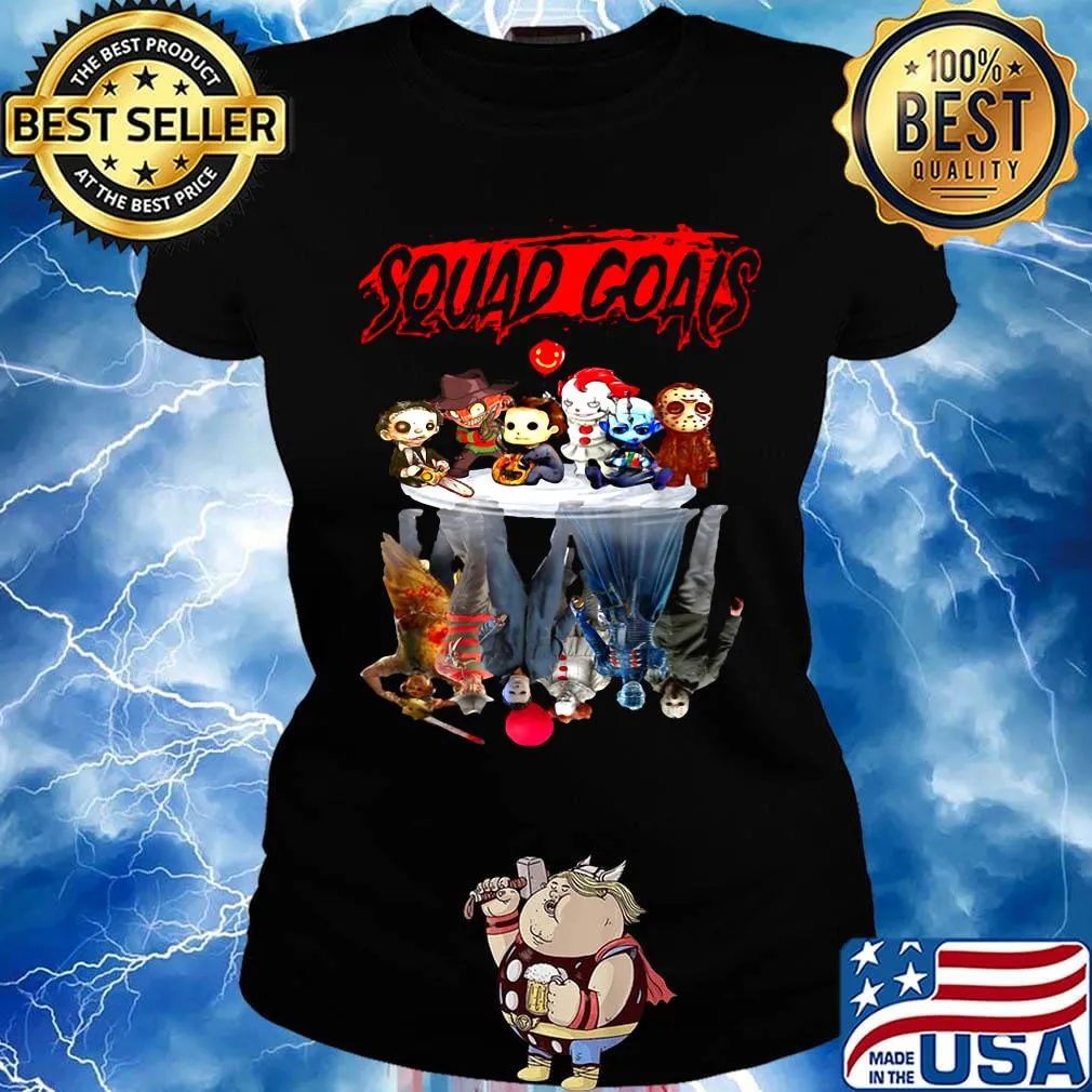 Halloween horror characters squad goals s Ladies tee