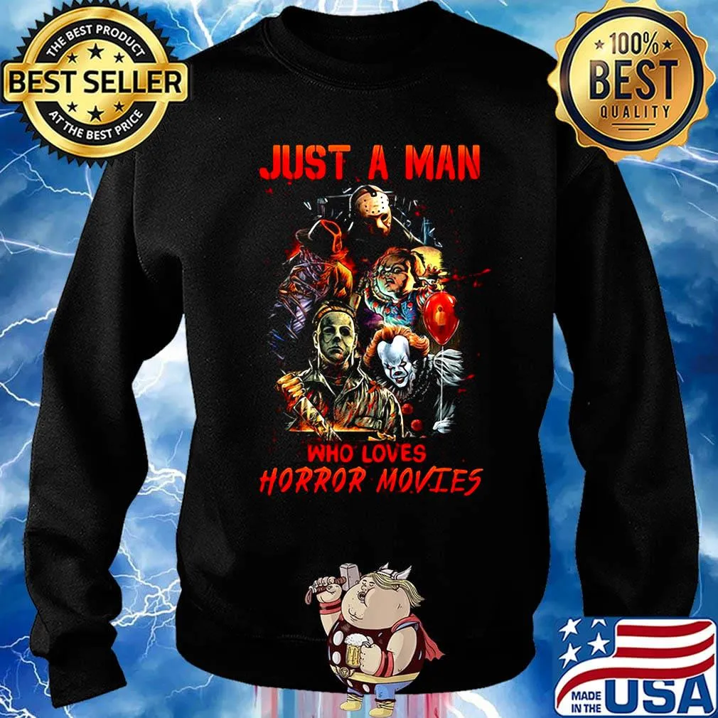 Halloween just a girl who loves horror movies black s Sweater