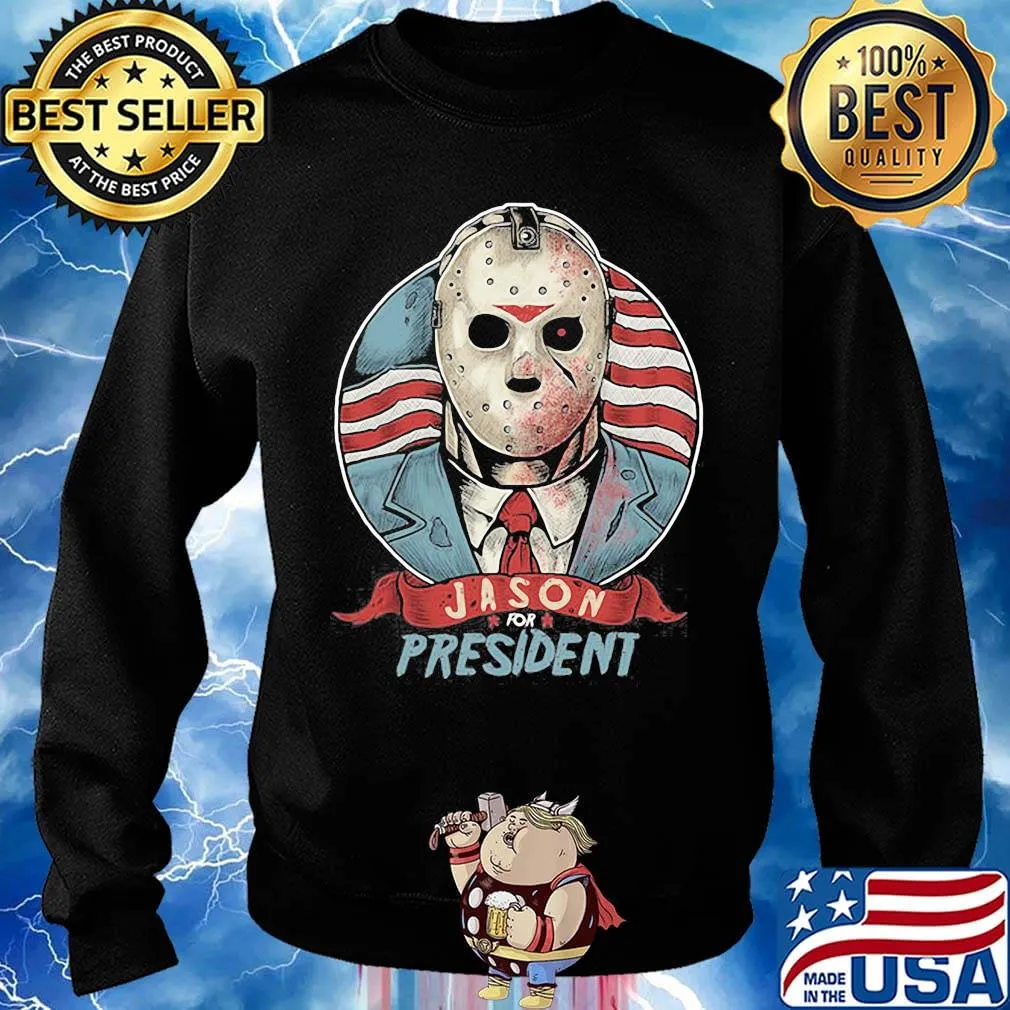 Halloween michael myers jason for president american flag independence day s Sweater