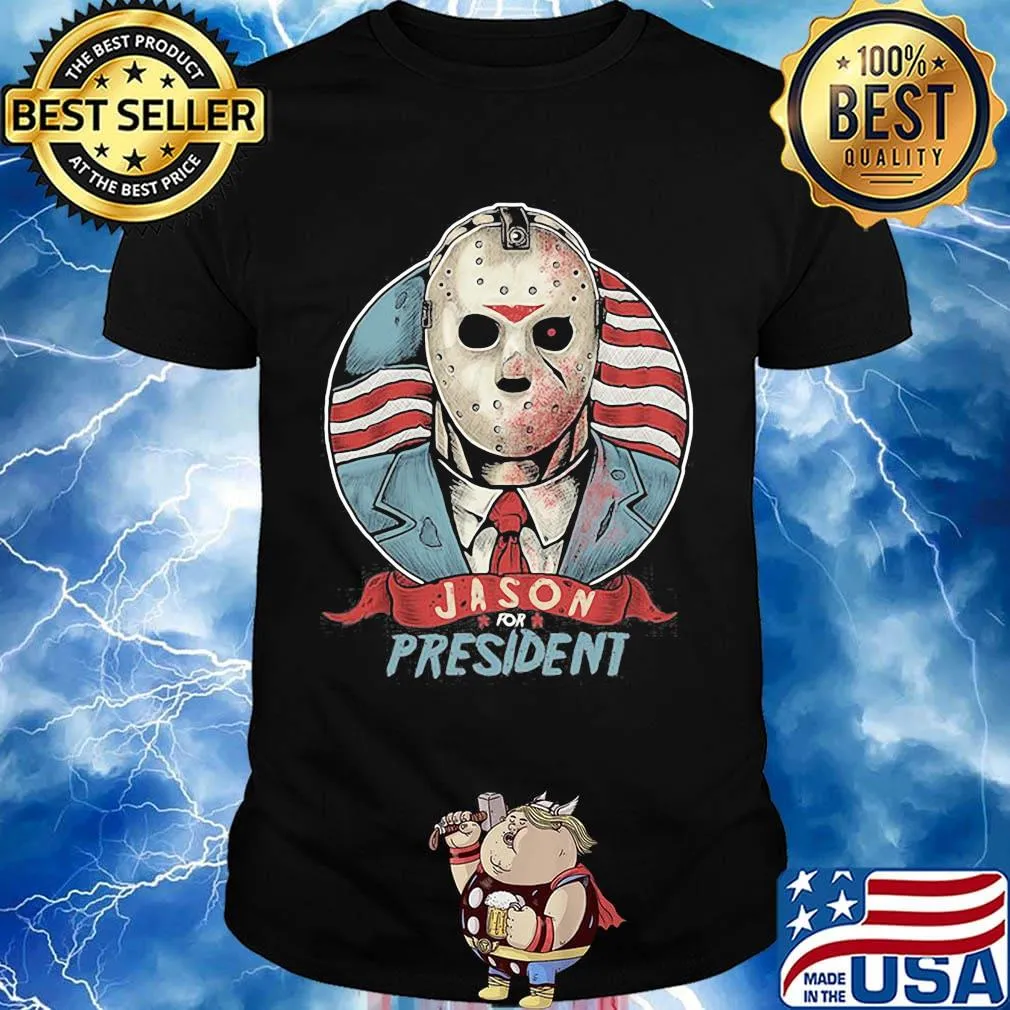 Halloween michael myers jason for president american flag independence day shirt