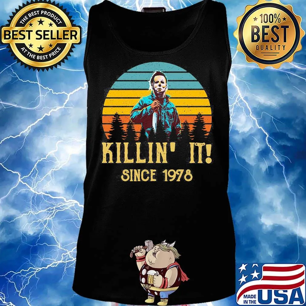 Halloween michael myers killin it since 1978 vintage retro s Tank top