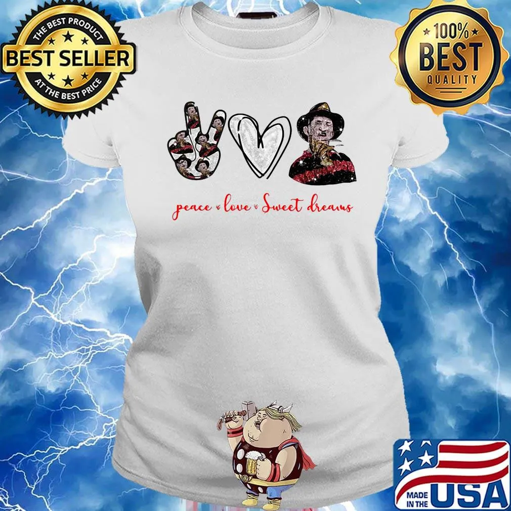 Halloween peace love sweet dreams s Ladies tee