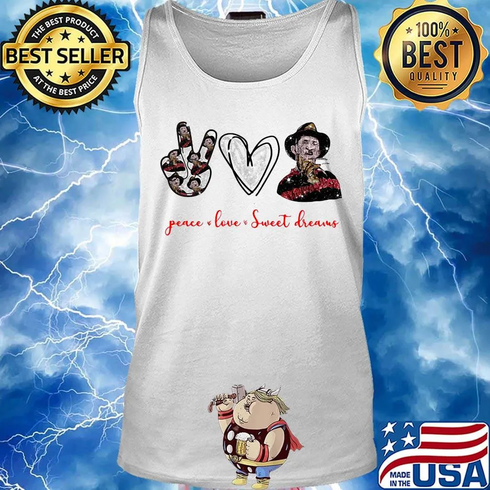 Halloween peace love sweet dreams s Tank top