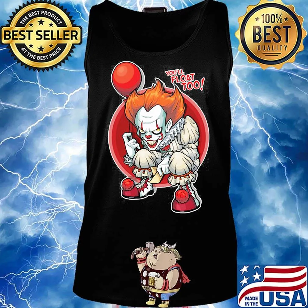 Halloween pennywise the dancing clown you'll float too s Tank top