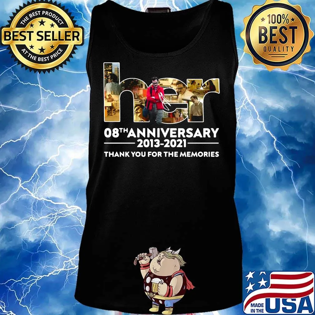 Her 08th anniversary 2013 2021 thank you for the memories signatures s Tank top