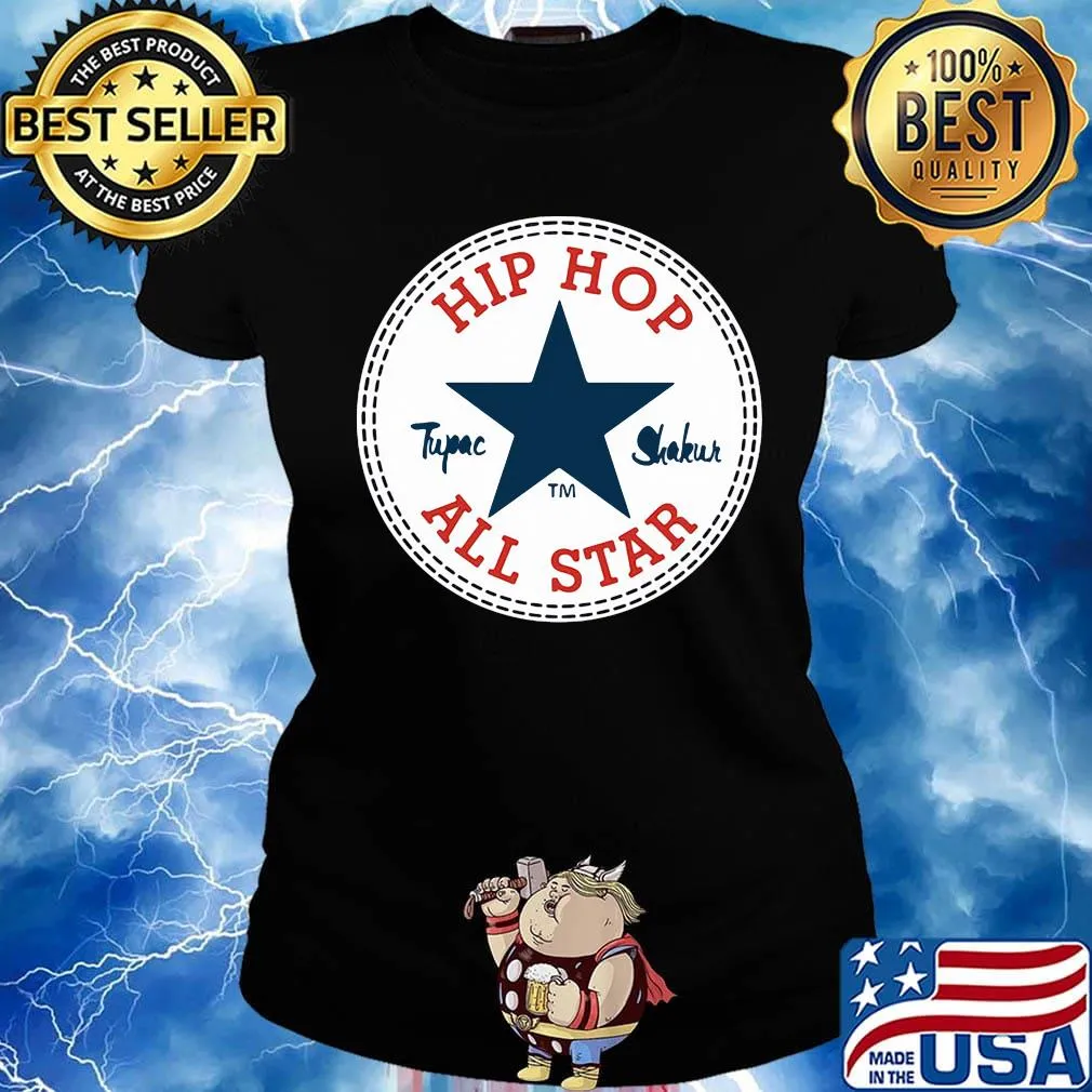 Hip hop tupac shakur all star s Ladies tee