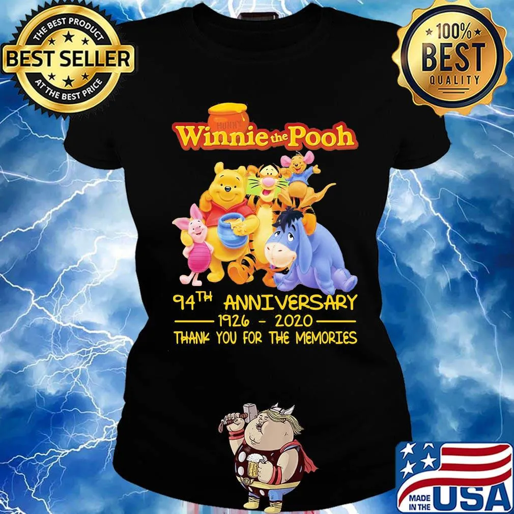 Hunny winnie the pooh 94th anniversary 1926 2020 thank you for the memories s Ladies tee