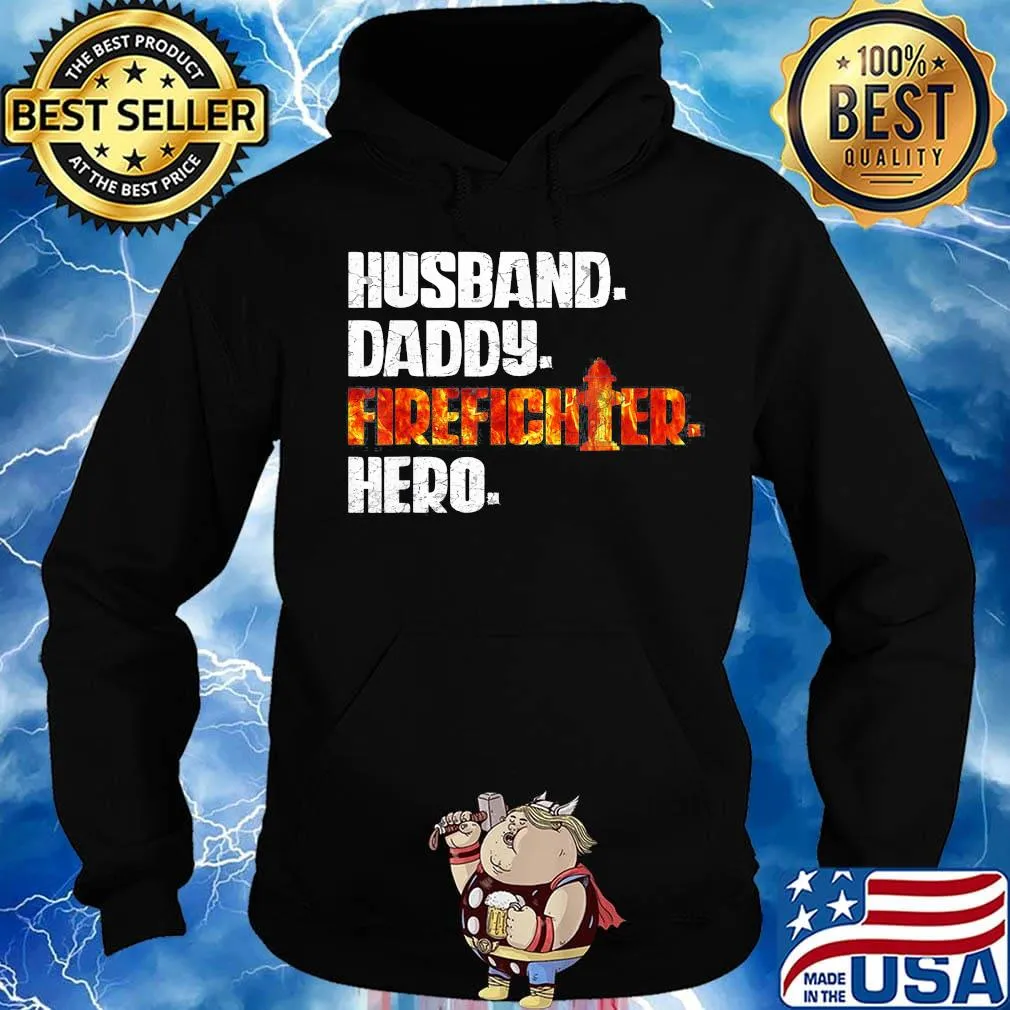 Husband daddy firefighter hero s Hoodie