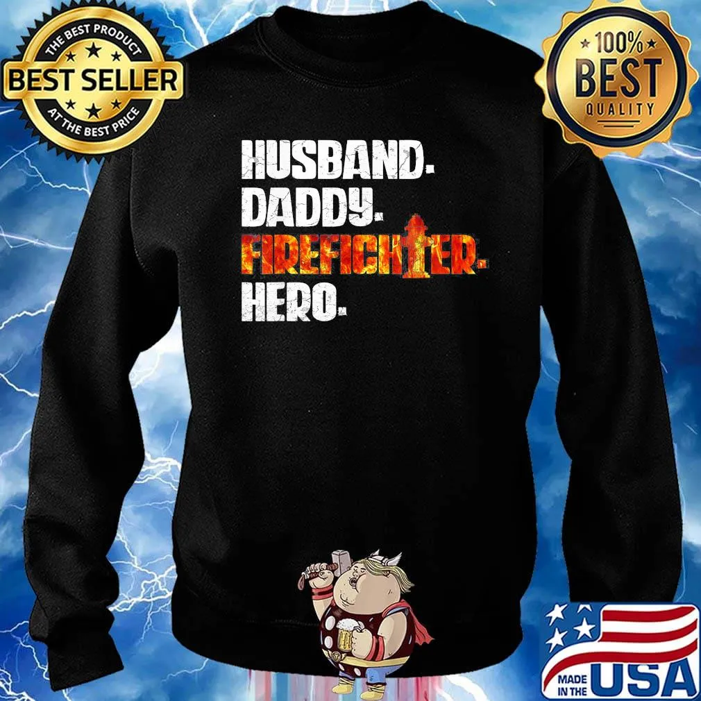 Husband daddy firefighter hero s Sweater