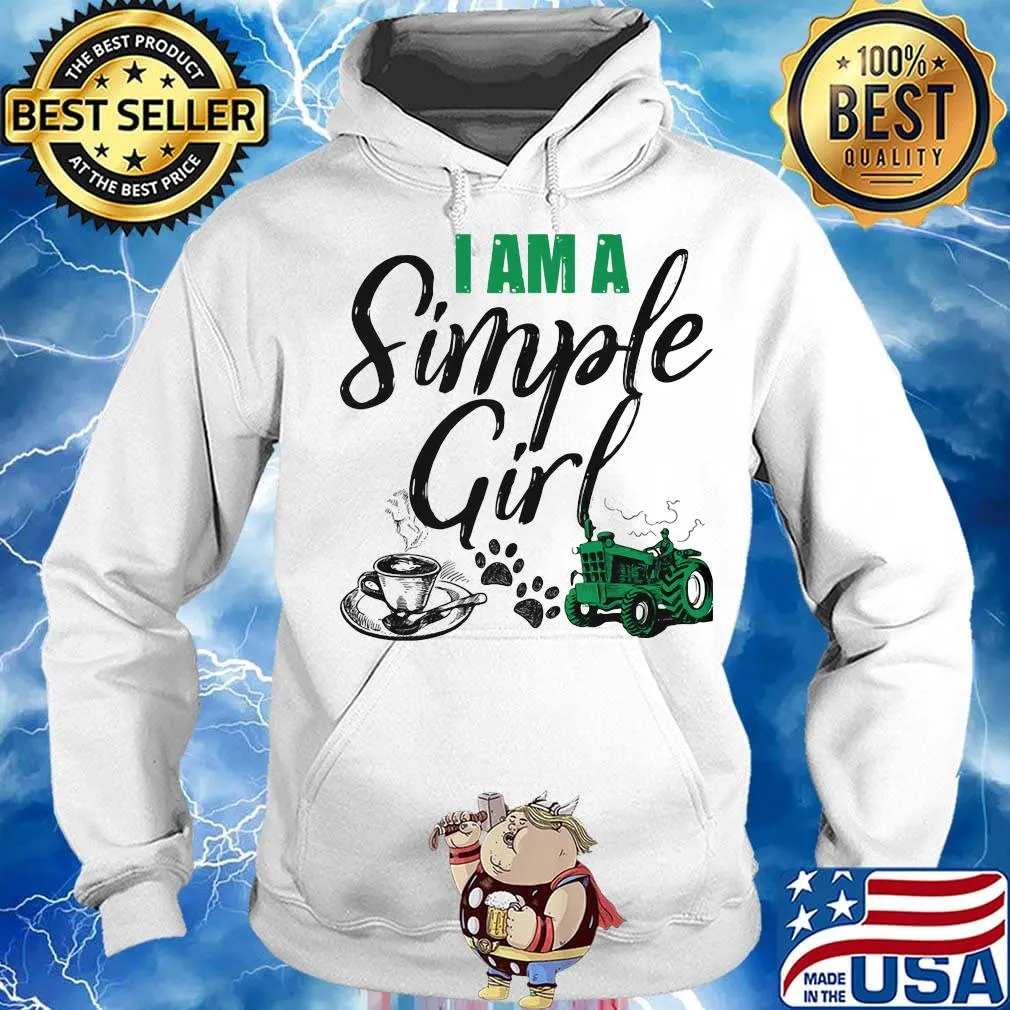 I am a simple girl Coffee dog and green truck s Hoodie