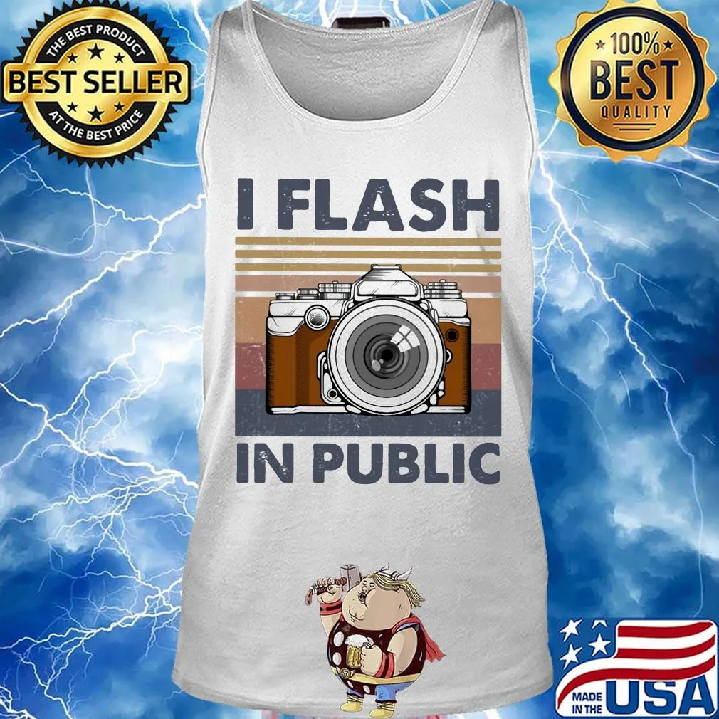 I flash in public Photographer Vintage retro s Tank top