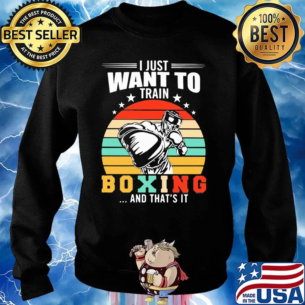 I just want to train boxing and that's it vintage retro stars s Sweater