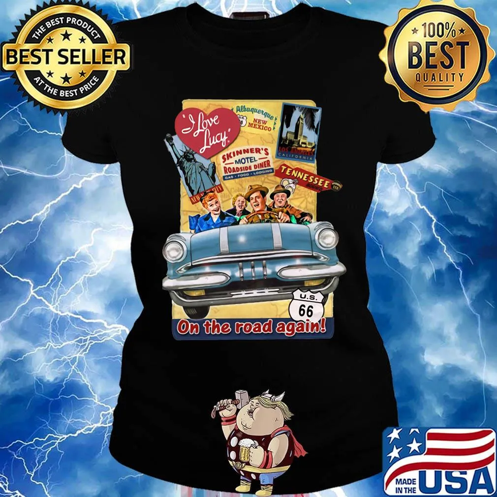 I Love lucy skinner's motel roadside diner tennessee on the road again s Ladies tee