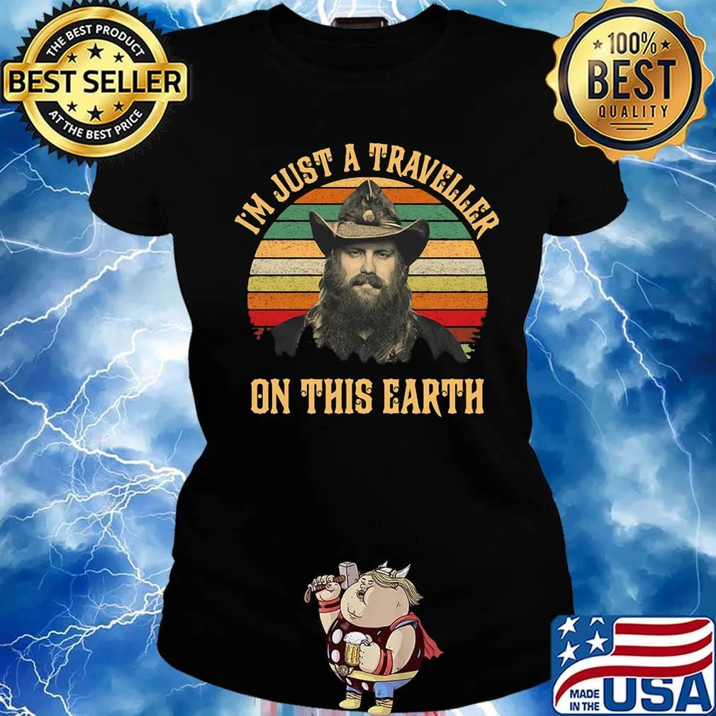 I'm just a traveller on this earth vintage retro s Ladies tee