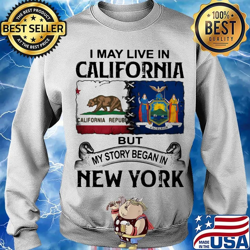 I may live in california but my story began in new york s Sweater