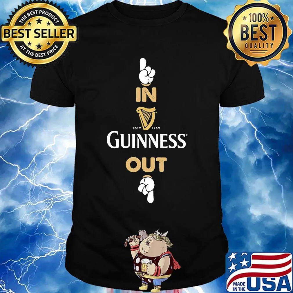 In est 1759 guinness out hand shirt
