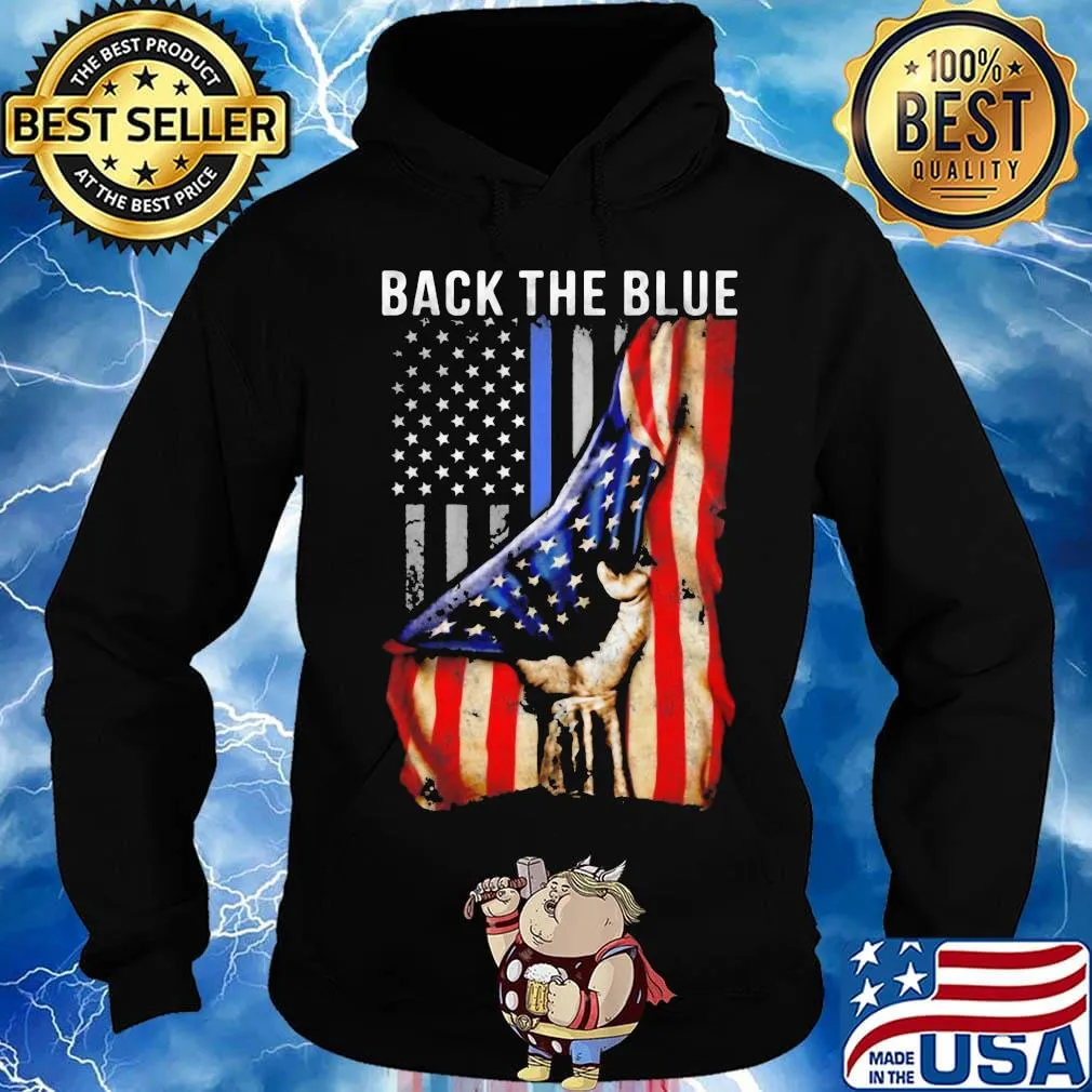 Independence day flag american back the blue s Hoodie