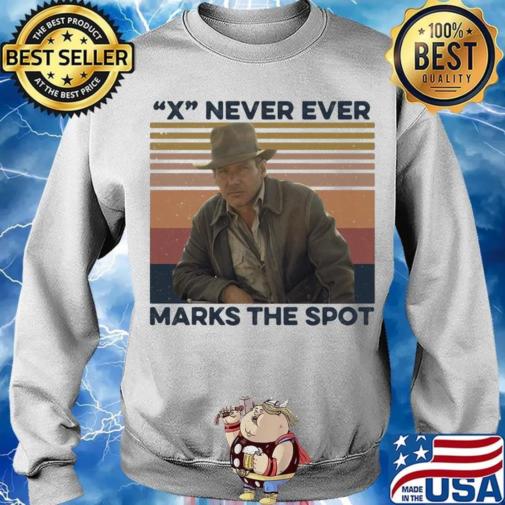 Indiana jones x never ever marks the spot vintage retro s Sweater