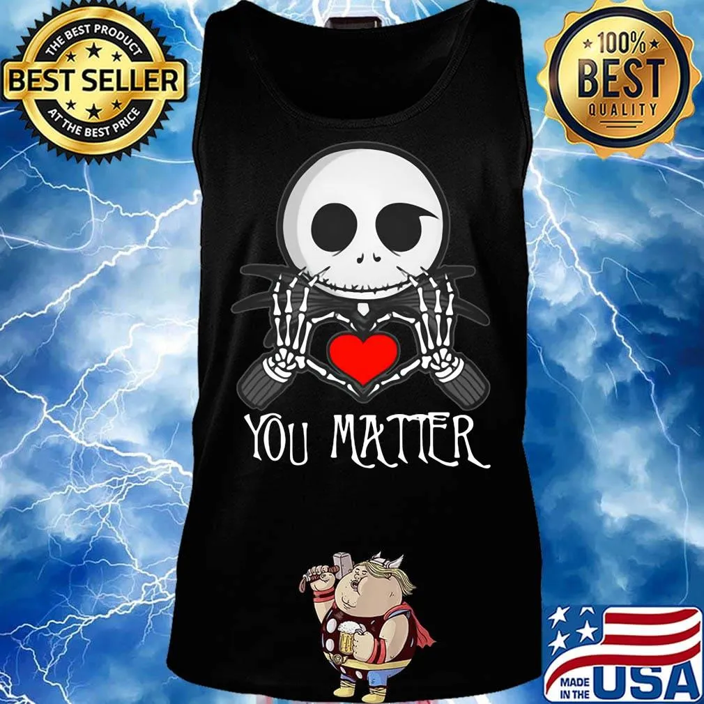 Jack skellington heart you matter s Tank top