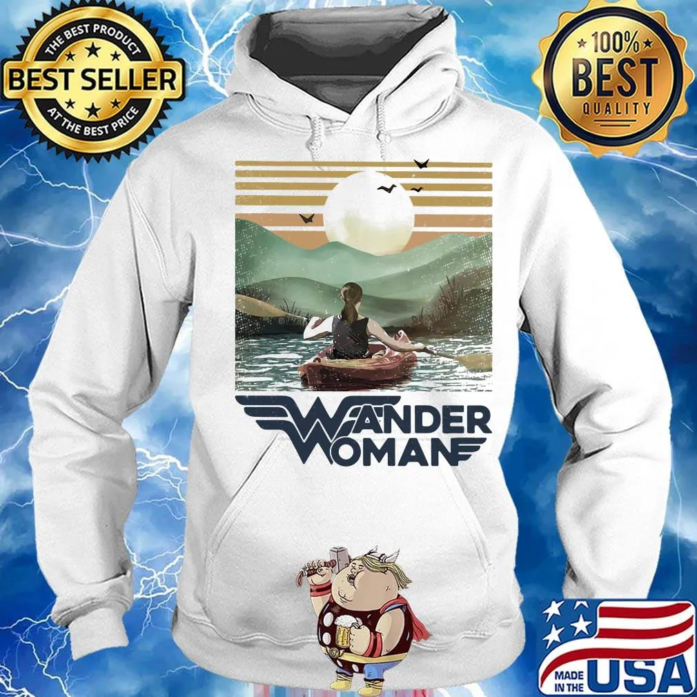Kayaking wander woman vintage s Hoodie