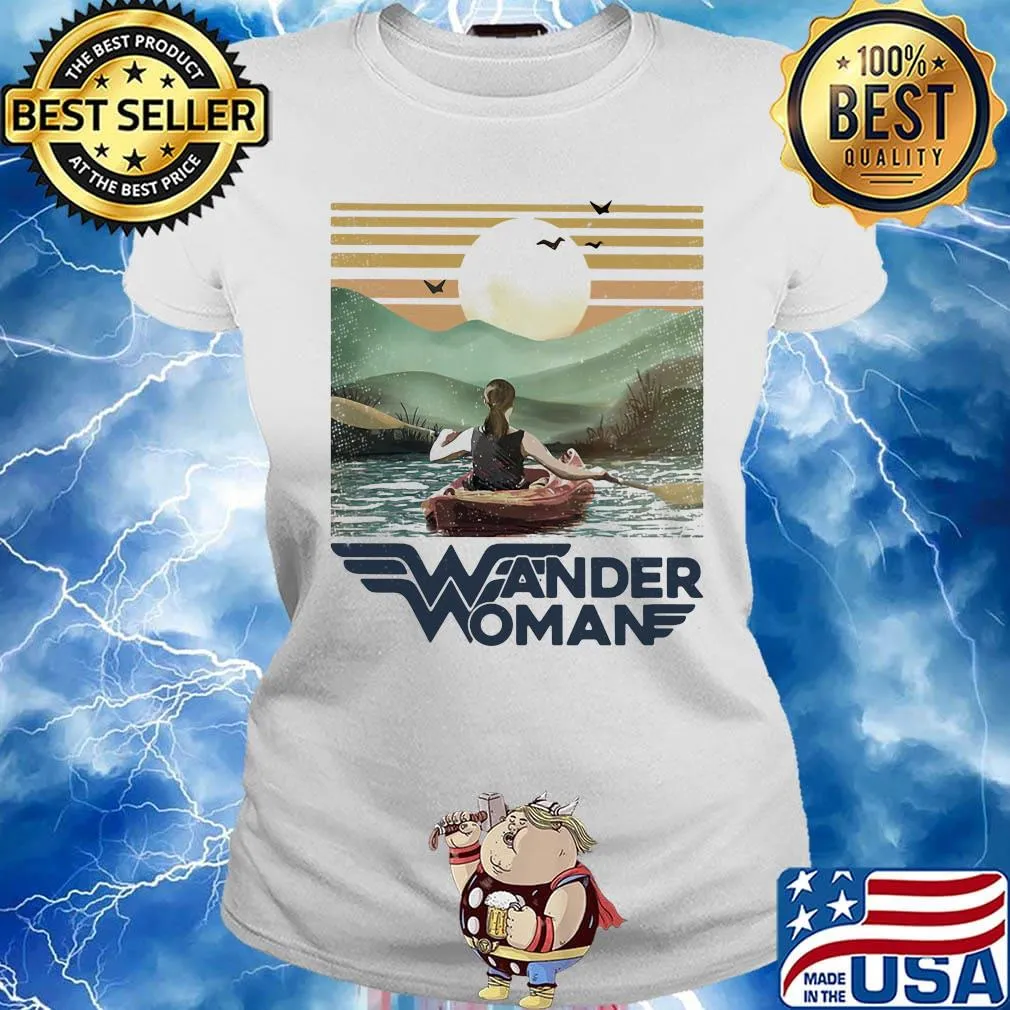 Kayaking wander woman vintage s Ladies tee