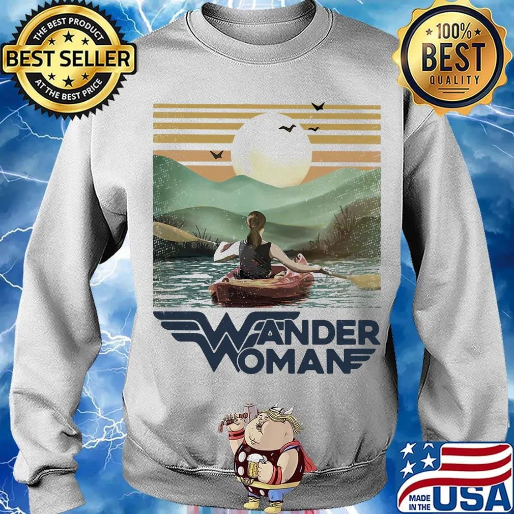 Kayaking wander woman vintage s Sweater