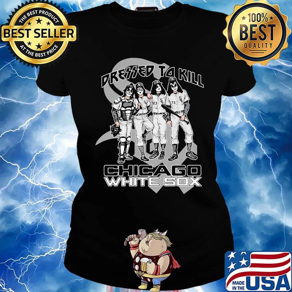 Kiss band dressed takill chicago white sox s Ladies tee