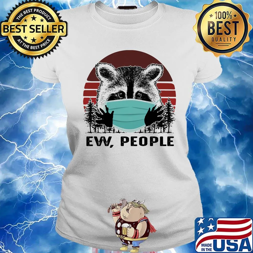 Koala mask ew people vintage retro s Ladies tee